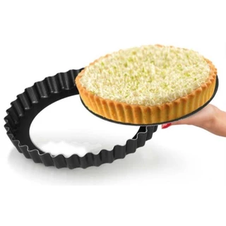 Forma De Torta Com Fundo Removível Redonda Antiaderente 26cm em Aço Carbono Premium