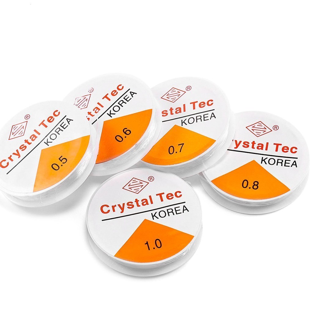 Fio De Silicone Elástico P/ Pulseiras -0.7mm/ 0.8mm/1.0mm - 100 Metros atacdo