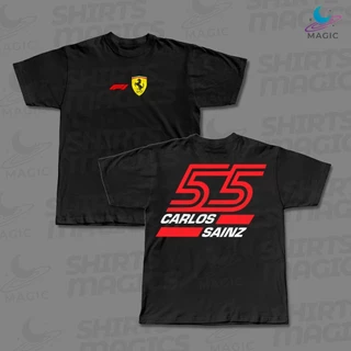 Camiseta F1 Carlos Sainz 55 100% Algodão