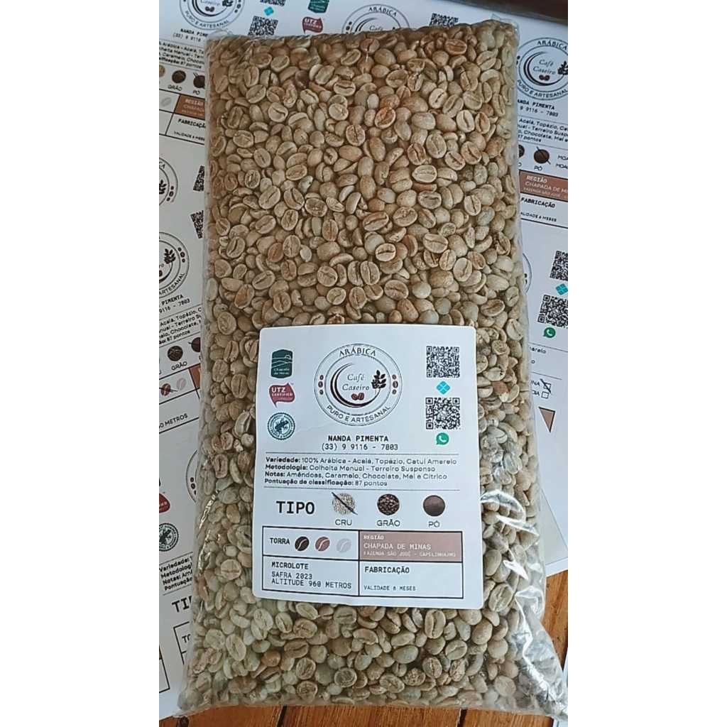 Café Caseiro Arábica - Grão In Natura