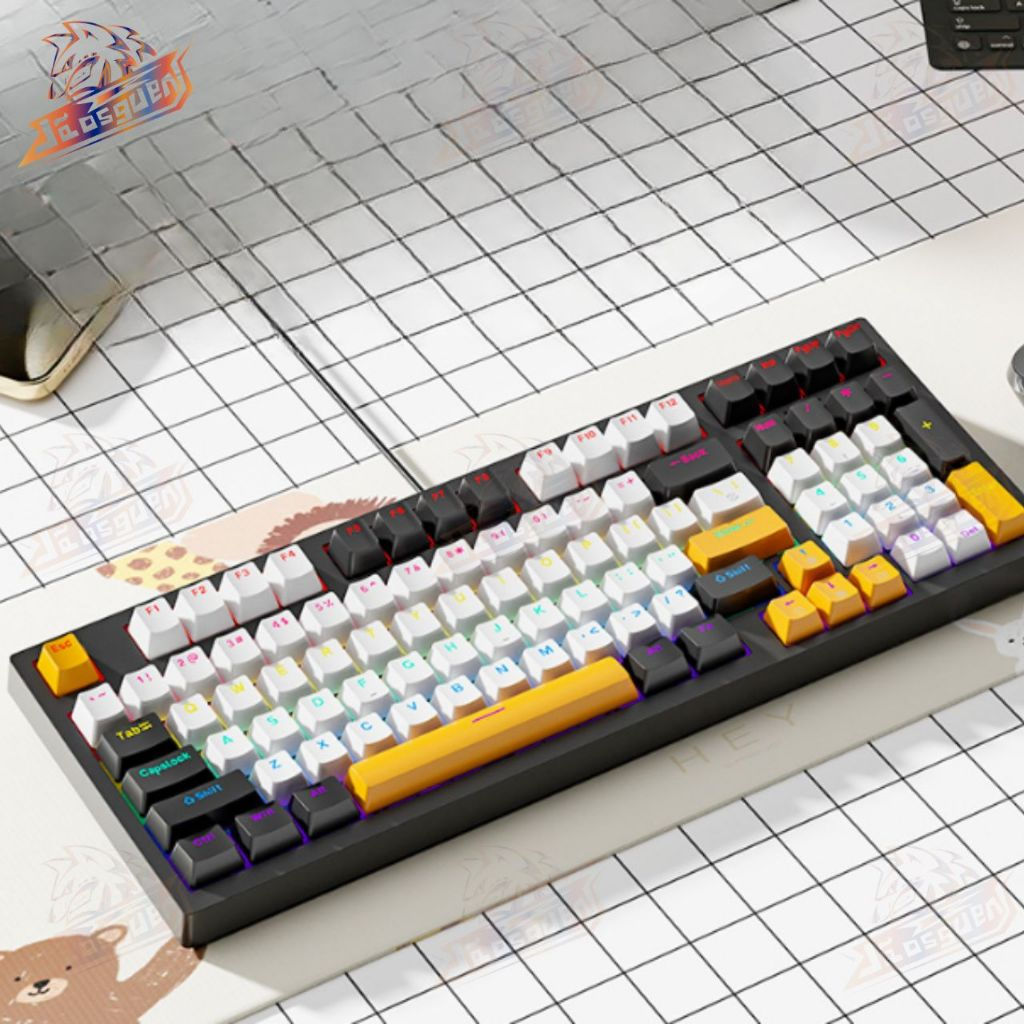 Teclado Mecânico Switch Rgb Usb Pc Ps4 Xbox Cor De Teclado Azul