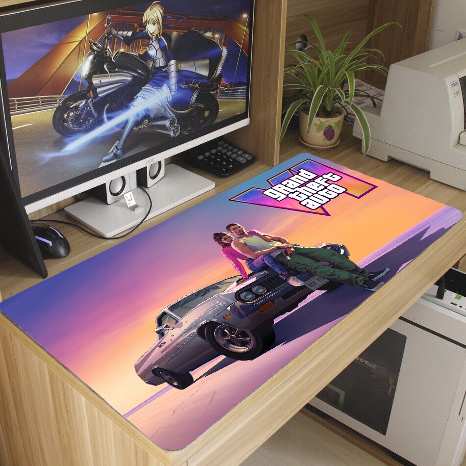 Mouse pad GTA 6 Antiderrapante diversas estampas 70x35 M530