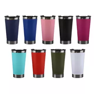 Copo Tumbler Térmico Inox 473 Ml Com Tampa e Abridor