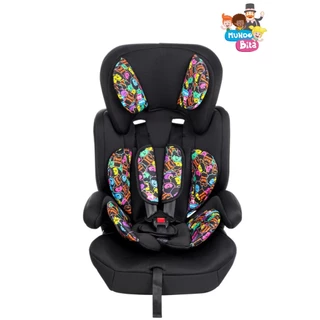 Cadeira para carro - 9 á 36kg - Mundo bita - Styll Baby - Linda, colorida e segura para sua criança