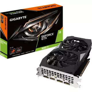 Placa de Vídeo GTX 1660 Ti OC Gigabyte NVIDIA GeForce, 6GB GDDR6 - GV-N166TOC-6GD