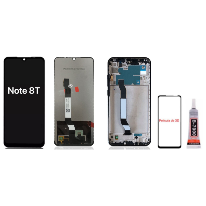Tela Frontal Touch Display Xiaomi Redmi Note 8T / Note 8 TM1908c3xg 6.3 ...