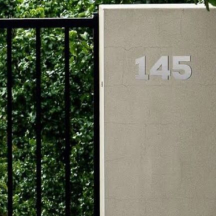 Número Residencial ACM Prata Aço Escovado DO 0 ao 9 - mande no chat os números que deseja!