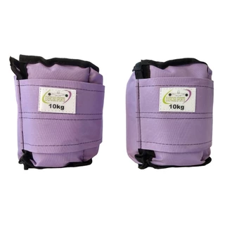 Caneleira / Tornozeleira 10 Kg - O Par Academia Lilás