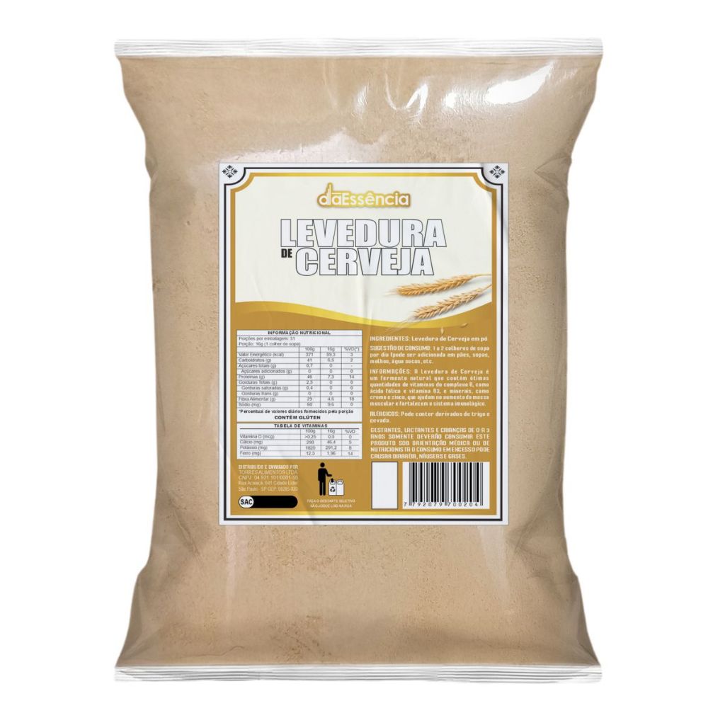 Levedura de Cerveja em Pó 100% (Saccharomyces Cerevisiae)