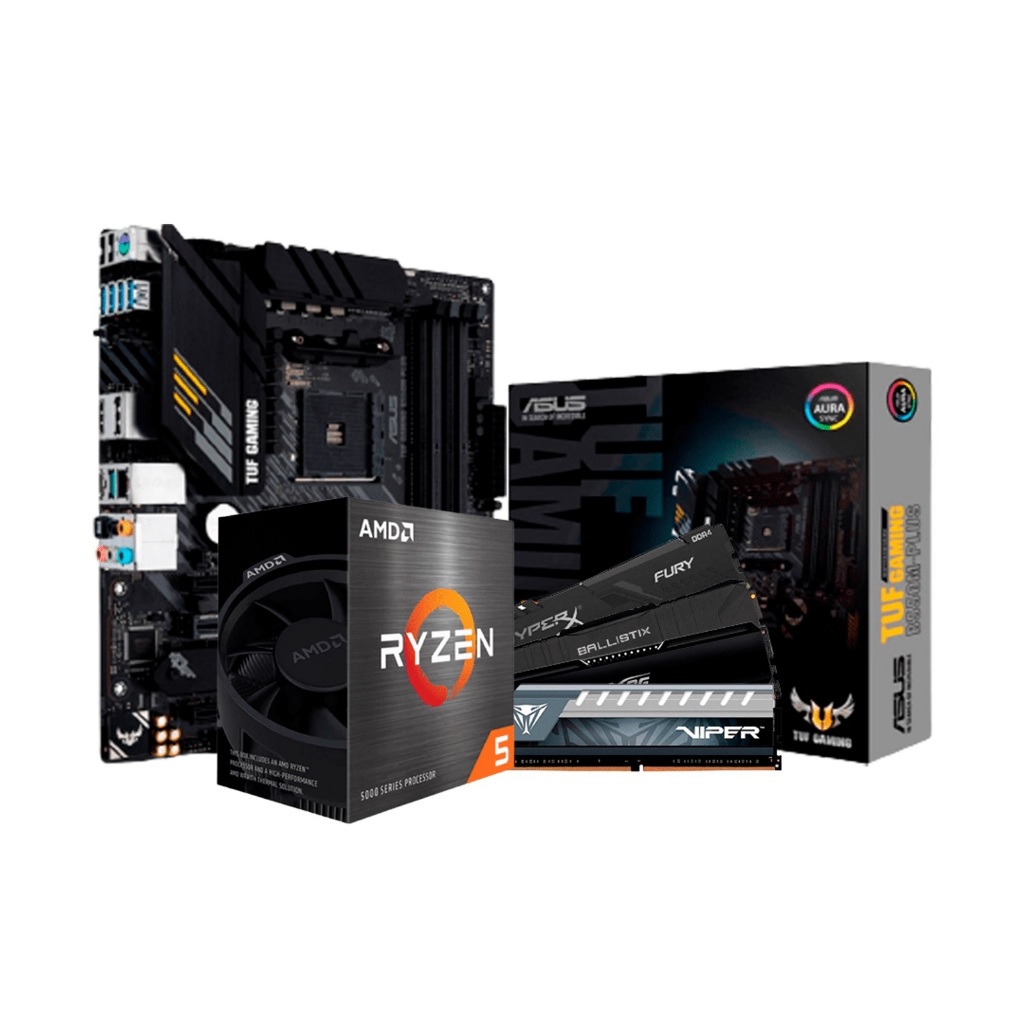 Kit Upgrade AMD Ryzen 5 5600GT Placa Mãe Asus TUF Gaming B550M