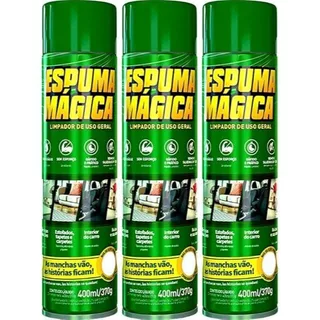 Espuma Magica Limpador De Uso Geral 400ml Proauto Espuma Aerosol Limpeza a Seco 2 unidades
