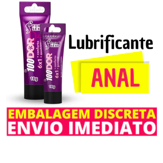 Lubrificante íntimo Anal 100 Dor Anal Sem Dor For Sexy 18g SexShop Produto Adulto