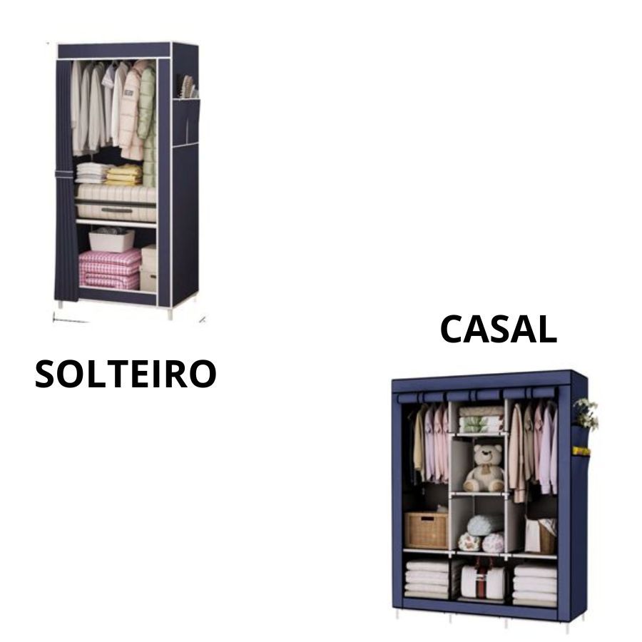 Guarda Roupa Portátil Dobrável Alto Volume Armazenamento De Roupas ...