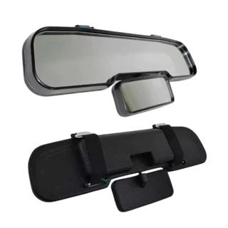 Espelho Retrovisor Interno Ajustável Vigia Mamãe Bebê Universal Carro 2 Em 1 Com Vigia
