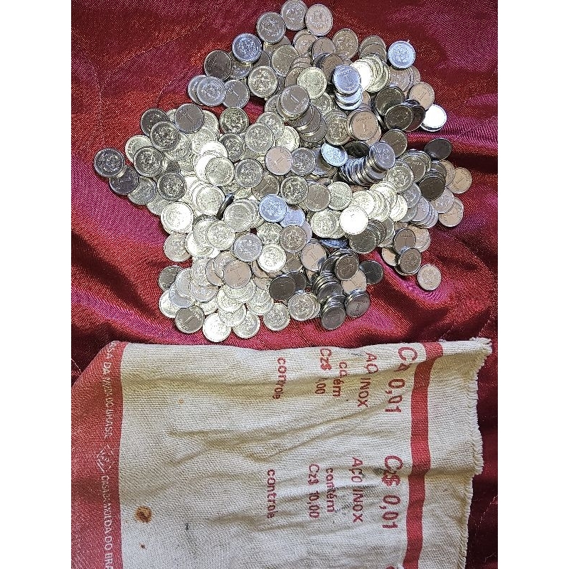 371 moedas nunca circuladas 1 Centavo