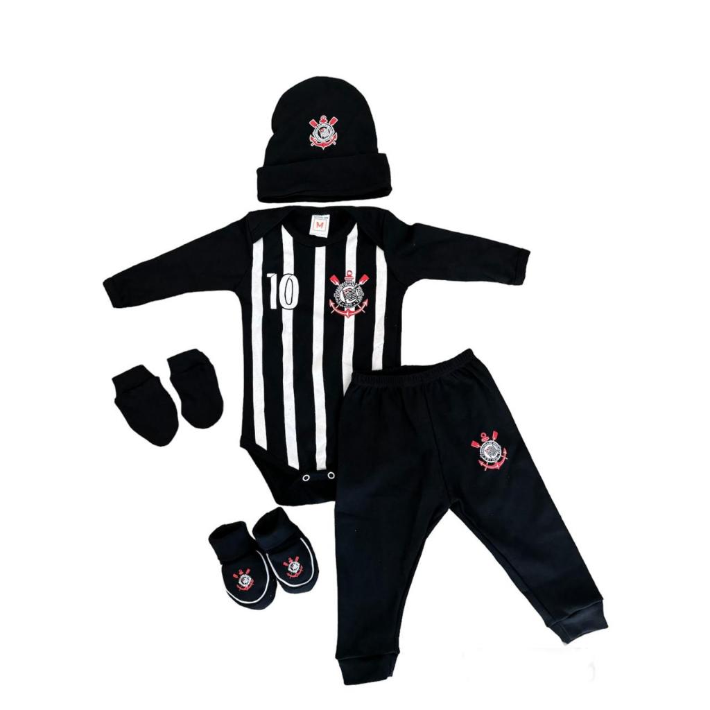 KIT 5 PEÇAS CORINTHIANS BEBE INVERNO