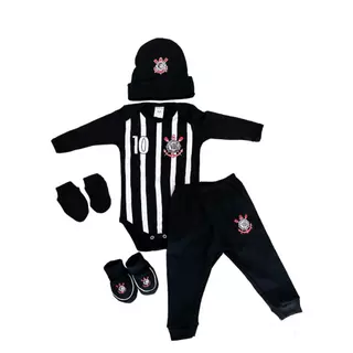 KIT 5 PEÇAS CORINTHIANS BEBE INVERNO