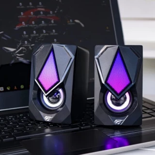 Caixa de Som LED RGB Computador Pc Gamer Caxinha De Som Alto Falante