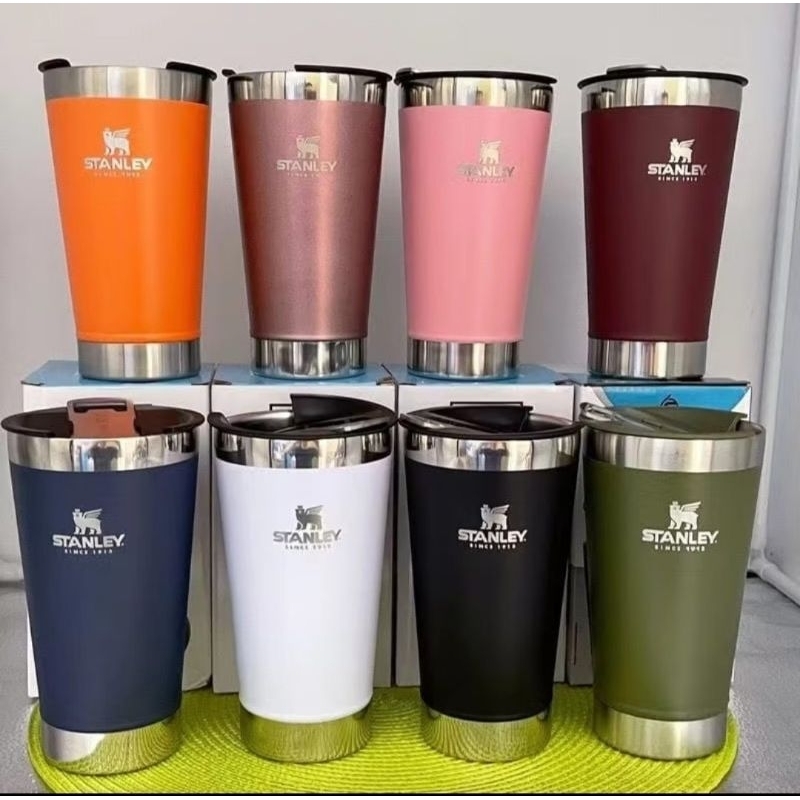 Copo Térmico de Inox Colorido 473 ml com Logo Stan. Pintas de Cerveja ...