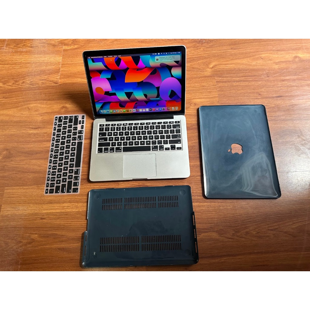 Macbook Pro Retina apple SSD apple 512gb 8gb 13" 2015 MACos Monterey core i5 3,1GHZ bateria 15 ciclos perfeito