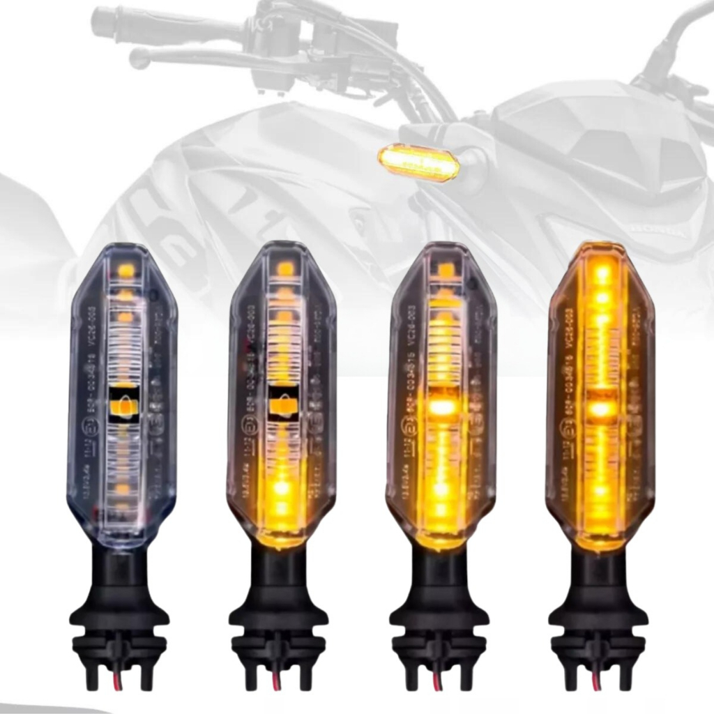 Kit C/ 4 Pisca Led Seta Honda Cb250f Twister 2019 Fan Titan Sequencial