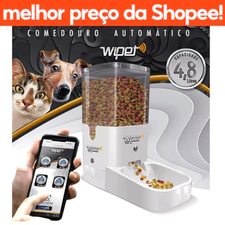 Alimentador Comedouro Automatico Caes Gatos Pet Wi-fi Wipet 2024