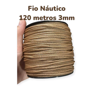 Fio Nautico 3mm 200g 120 metros Kelly Sampaio Fios em Oferta na Shopee