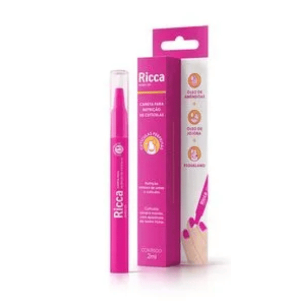 Caneta para Nutrição De Cutículas com Óleo de Amendoas e Jojoba Ricca