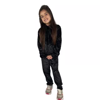 Conjunto inverno para meninas plush infantil