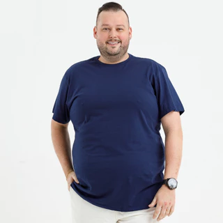 Camiseta Plus Size Masculina Camisa Lisa Básica Grande G1 G2 G3 G4 G5