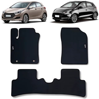 Tapete Borracha HB20 Hatch Com Traseiro Inteiriço 2012 a 2022