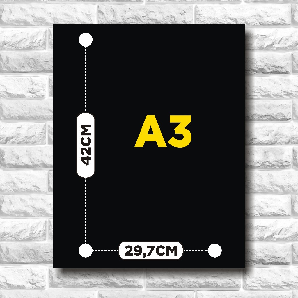 20 Impressões Pôster Cartaz A3 - 42x29,7cm - Suas Artes Papel