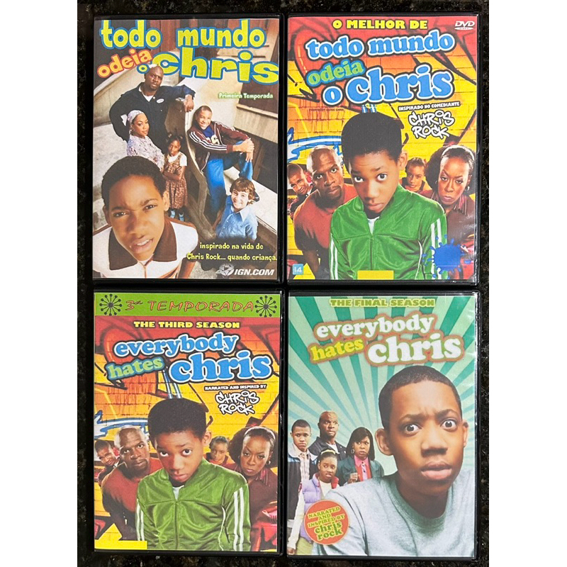 DVD - TODO MUNDO ODEIA O CHRIS - AS 4 TEMPORADAS (DUBLADO) | Shopee Brasil