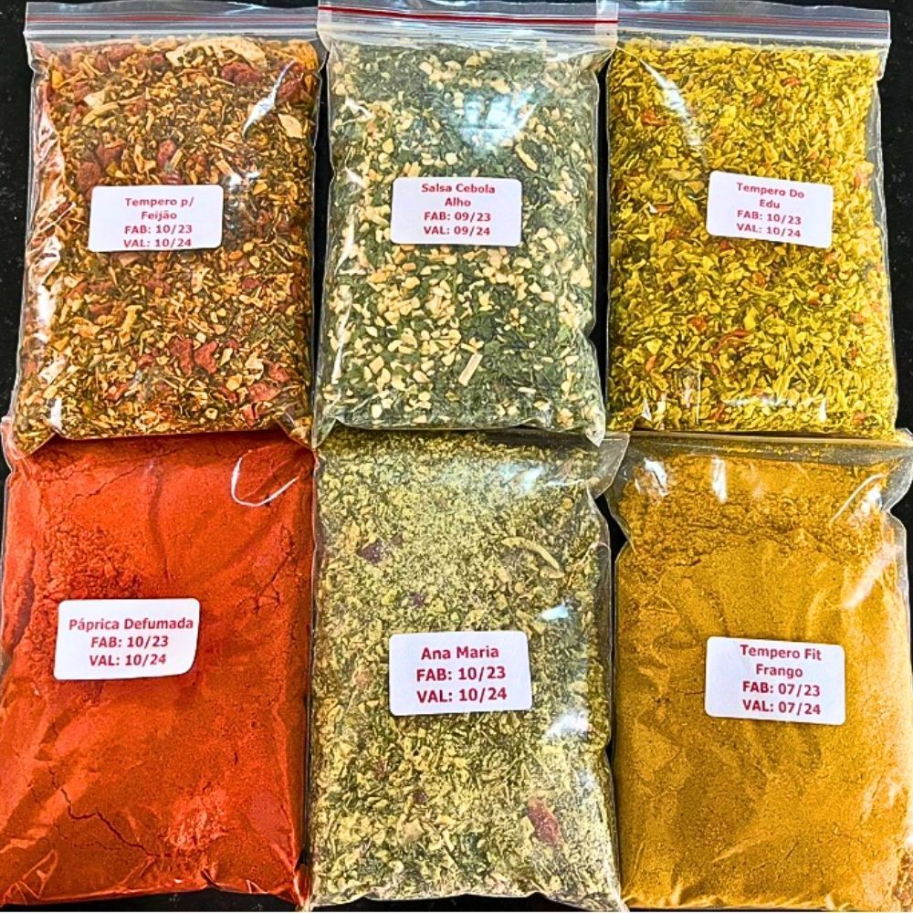 Kit 12 Temperos Premium com 30g
