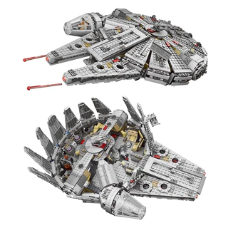 Millennium Falcon Spaceship blocos de construção 3D Kit de tijolo