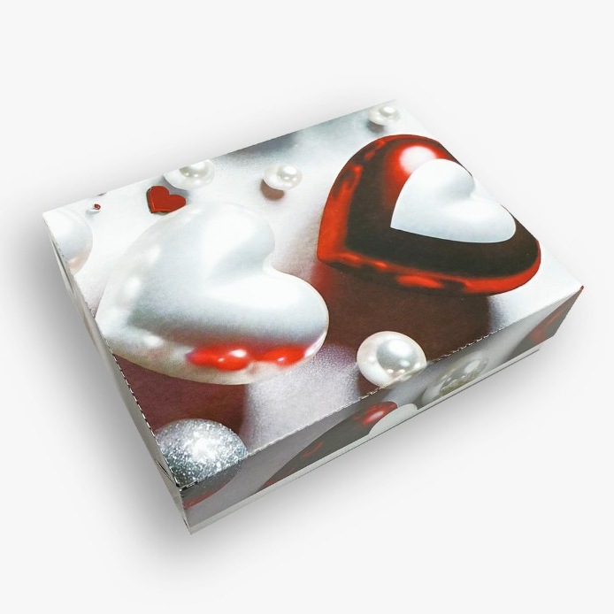 Kit Caixa para Presente 15x11x4 cm Coração Dia das Mães Dia dos Namorados Caixa Kraft Embala Cristal em Oferta na Shopee