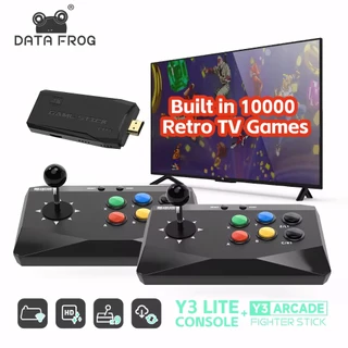 DATA FROG Y3 Console de Videogame Arcade 4K, Built-in 20000 Jogos, Para PS1, FC, GBA, TV Retro, Dendy