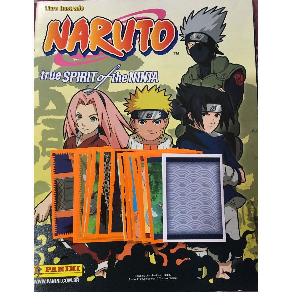 Lote com 10 figurinhas Naruto True Spirit of The Ninja