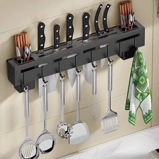Suporte Parede Para Armazenamento De Facas Ganchos Talheres Utensílios De Cozinha De Ferro -1011