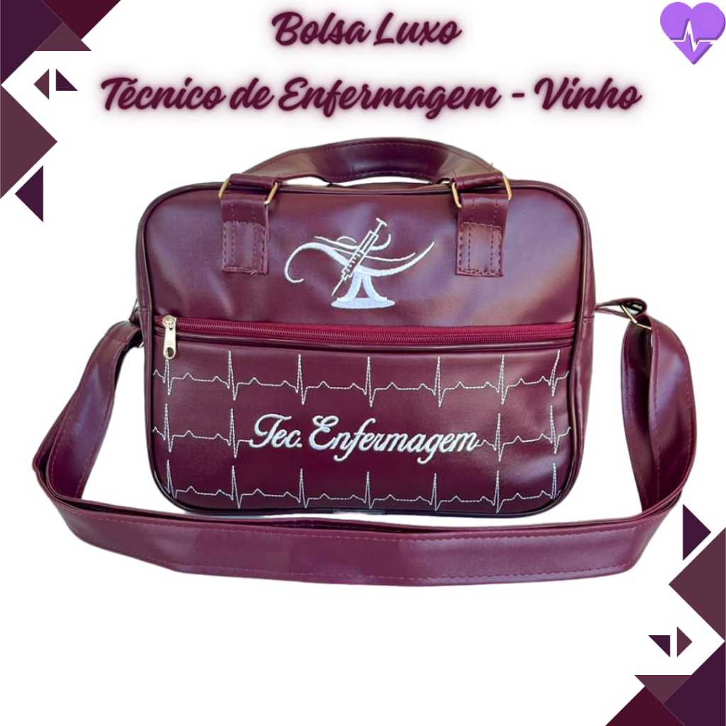 Bolsa Luxo para Técnico de Enfermagem Toda Fechada | Shopee Brasil