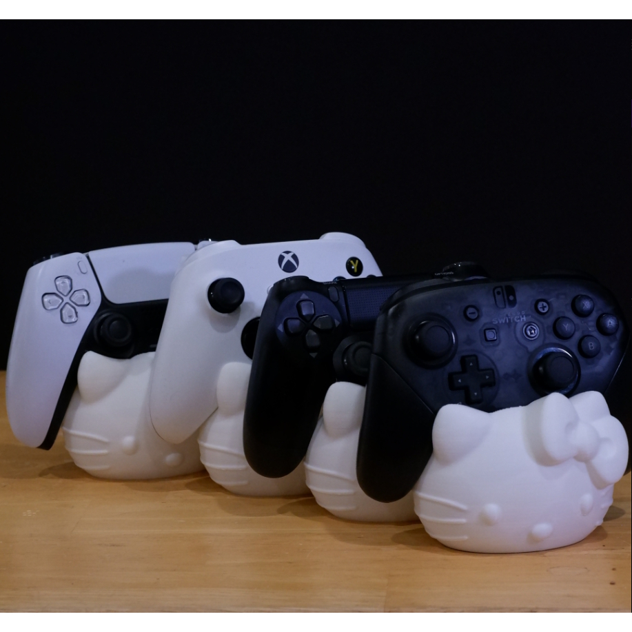 Suporte para controle playstation xbox nintendo estilo gato hello kitty
