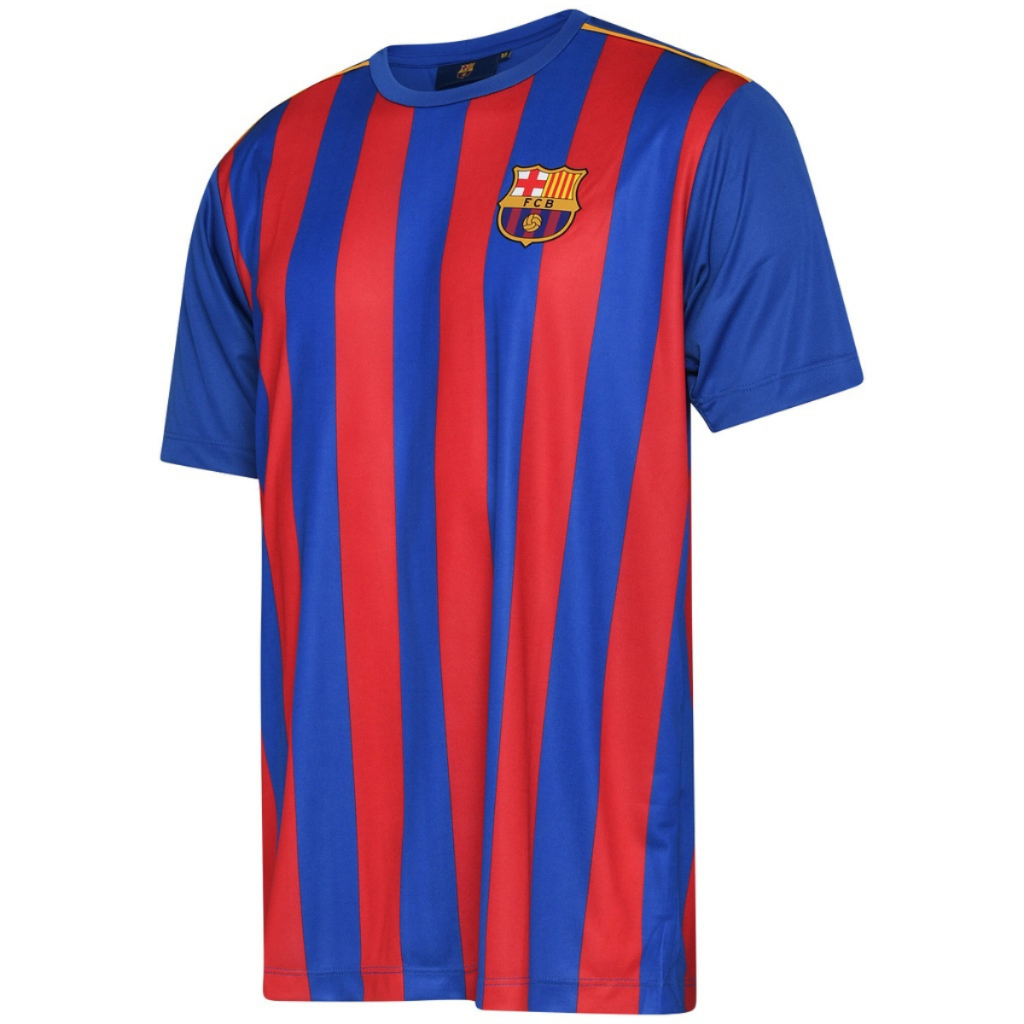 Camisa Barcelona Listrada Masculina Dryfit II - Licenciada Original