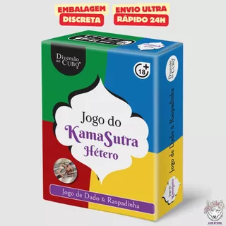 Jogo Kama Sutra Hétero Jogo de Dados Raspadinha Diversão Jogo de Casal - Kamasutra Erótico Sex Shop