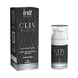 CLIV BLACK GEL FACILITADOR ANAL COM ÁCIDO HIALURÔNICO E MENTOL 17ML INTT