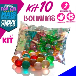 Kit 10 Bolinhas lubrificante casal variadas sex shop  produtos Eróticos sexy shop uso adulto sexshop em Oferta na Shopee
