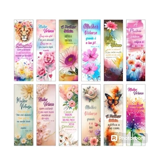 Kit Marca Página Mulher Virtuosa com 60 unidades em Oferta na Shopee