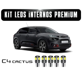 Kit Lâmpadas LED Premium interno C4 Cactus Teto Placa Porta Malas 2019 a 2024
