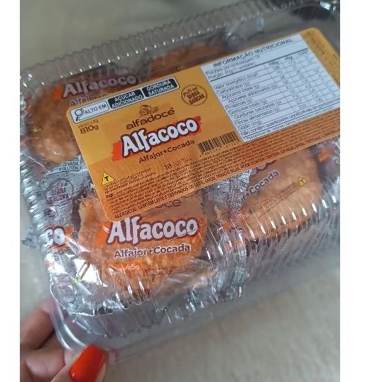 Alfajor mais cocada, alfacoco Alfajor de cocada