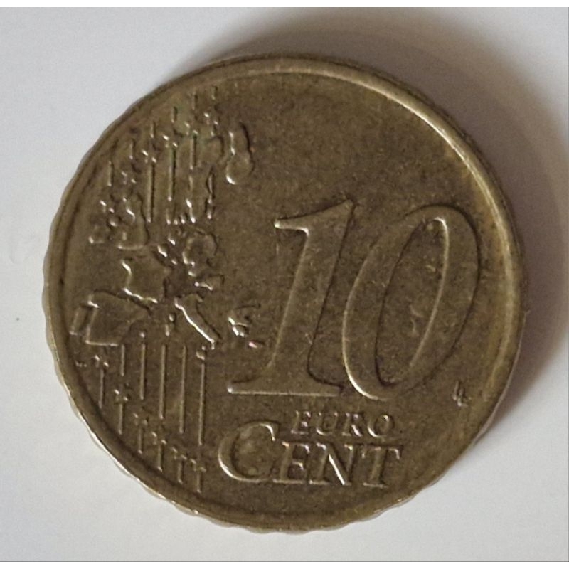 Moeda 10 cent Euro | Shopee Brasil