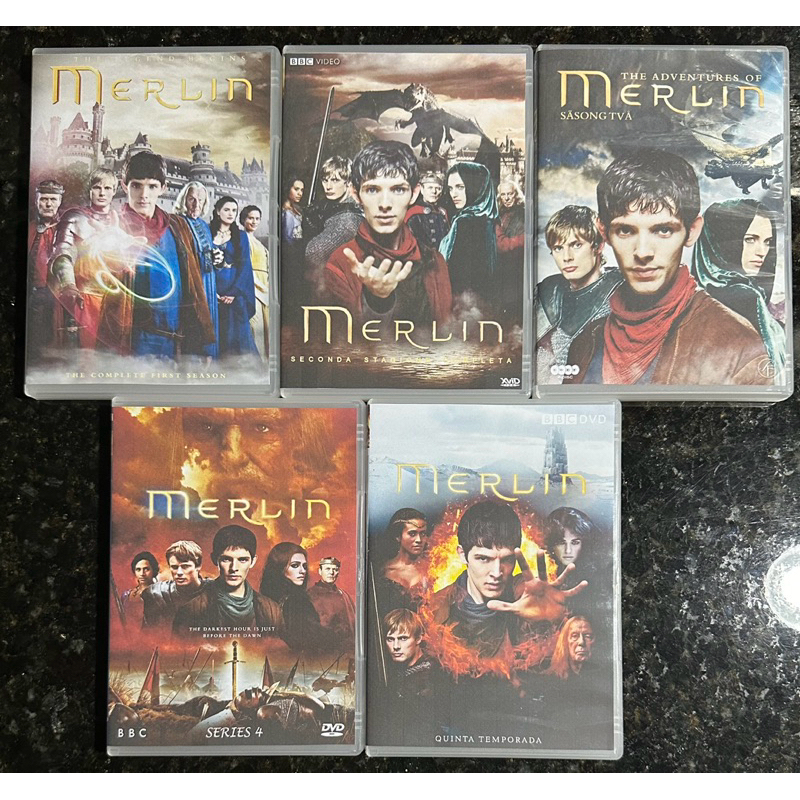 DVD - AS AVENTURAS DE MERLIN - AS 5 TEMPORADAS (1ª e 2ª TEMP DUAL